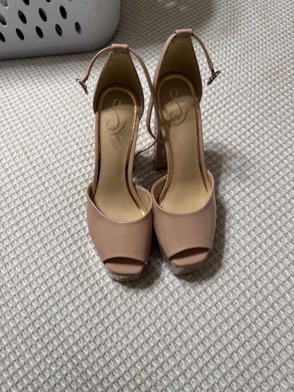 Sam Edelman platform patent heels